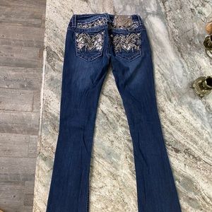 Juniors BootCut Miss Me jeans.